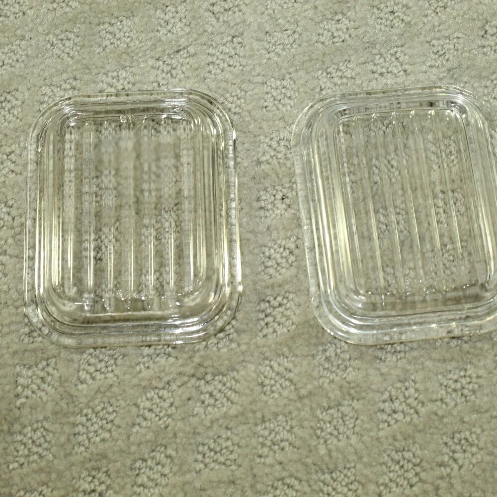 Vtg Pyrex 10 Pieces 3 Old Orchard Casserole Dishes Brown Lids, 2 Refrig w Lids